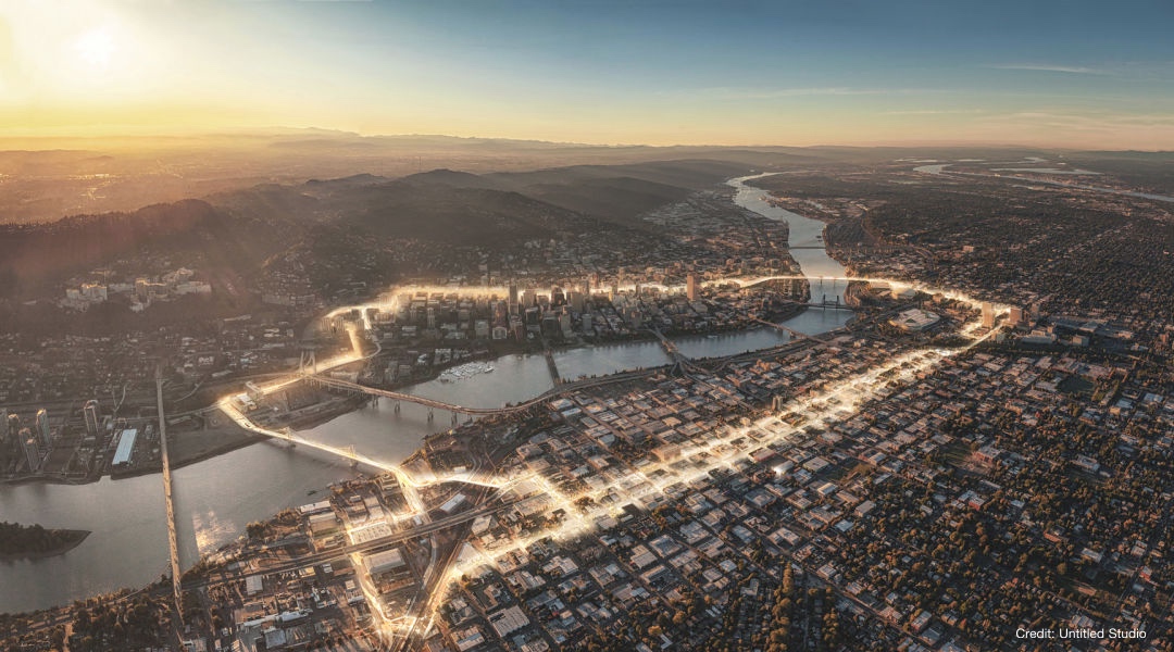 Artistic Rendering of the Green Loop from above