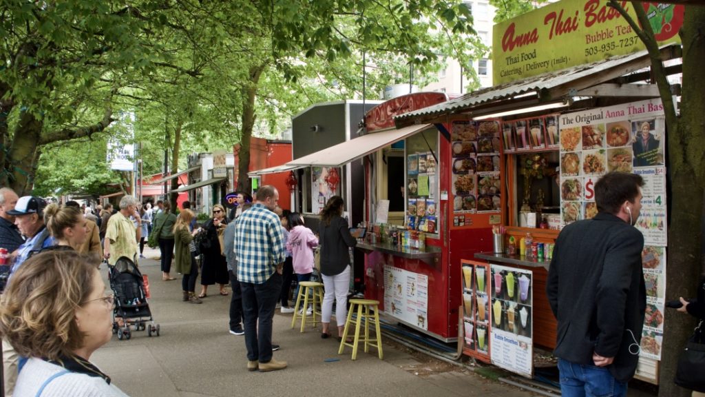 Photos of the Alder Street Food Cart Pod